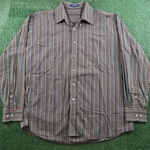 Alan flusser striped long sleeve button up